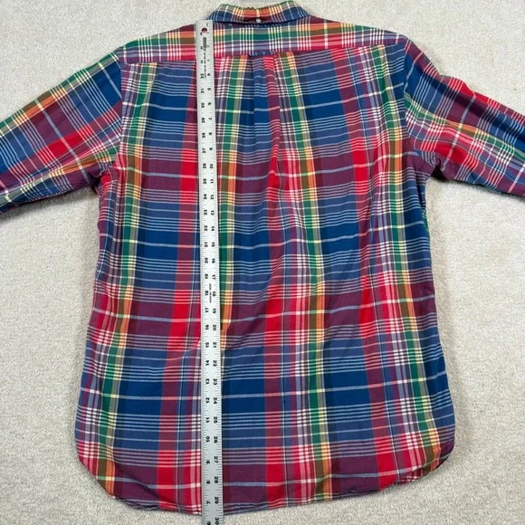 Ralph Lauren Multicolor Plaid Button Down Work Shirt Long Sleeve Mens Large - Picture 4 of 8